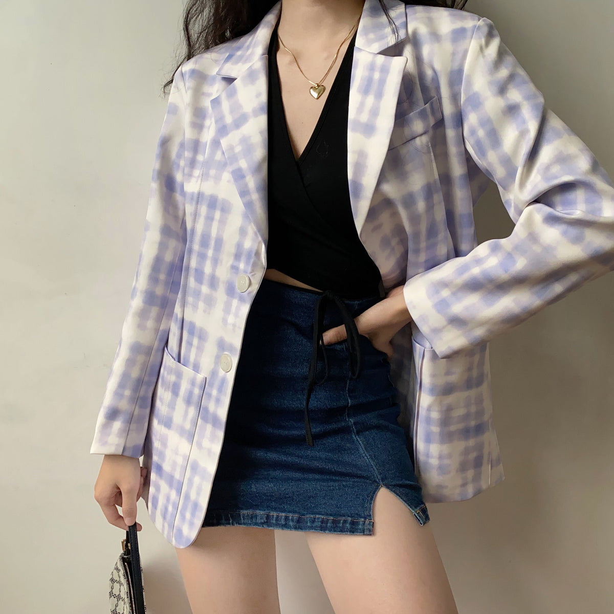 Violet Tie-Dye Blazer