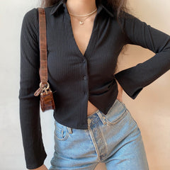 Threaded Knit Polo Shirt ~ HANDMADE