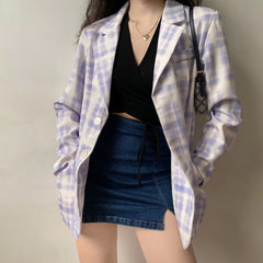 Violet Tie-Dye Blazer