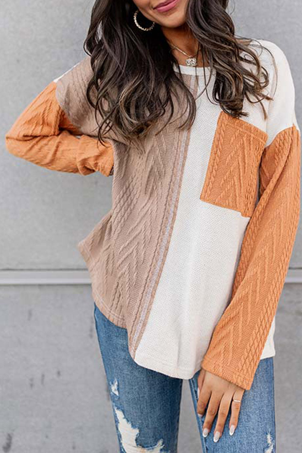 Colorblock Arrow Colorblock Arrows Long Sleeve Top – Toadds