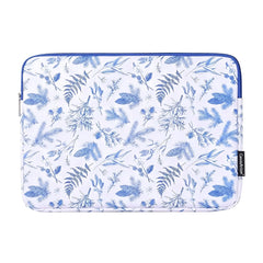 Blue Nature Print Makeup Bag