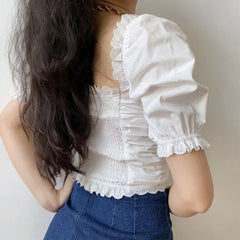 Serafina Anglaise Lace Top ~ HANDMADE