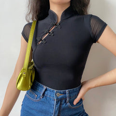 Retro Doll Cheongsam Top ~ HANDMADE