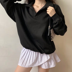 Silhouette Boyfriend Polo Sweater