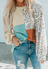 Colorblock Ribbed Long Sleeve Top