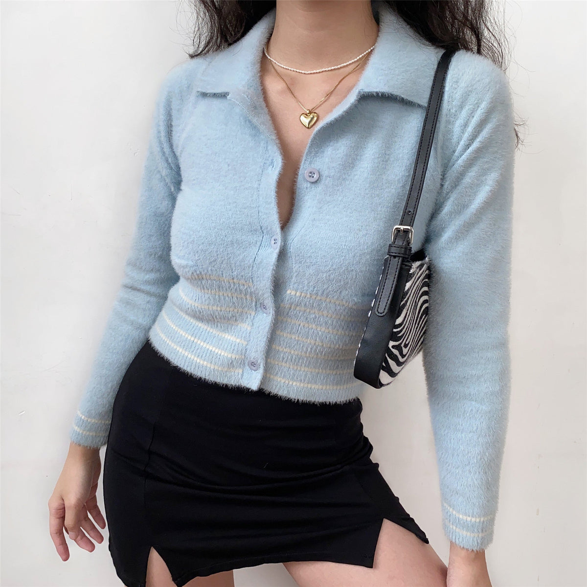 Soft Love Polo Cardigan ~ HANDMADE