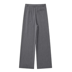 Dark Gray Low Rise Trouser Pants