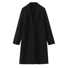 Black Knit Trench Coat