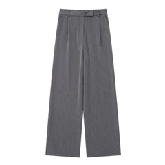 Dark Gray Low Rise Trouser Pants