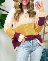 Colorblock Stripe Sweater