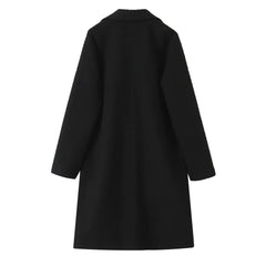 Black Knit Trench Coat