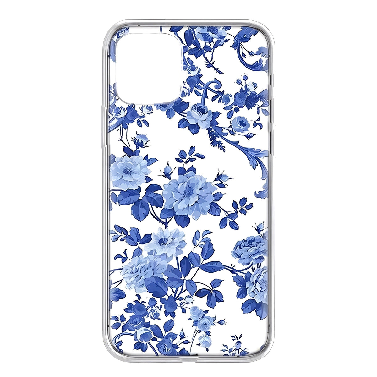 Cape Cod Navy Blue Floral Print Phone Case For iPhone