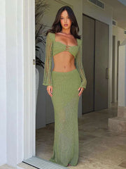 Blissful Beach Knit Set