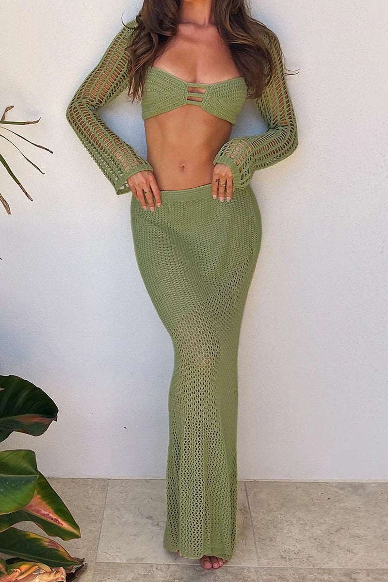 Blissful Beach Knit Set