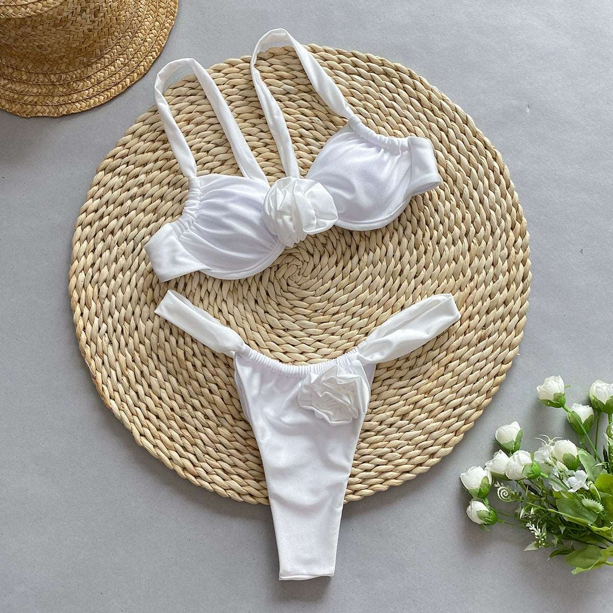 Blossom 3D Flower Bikini Set