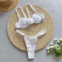 Blossom 3D Flower Bikini Set