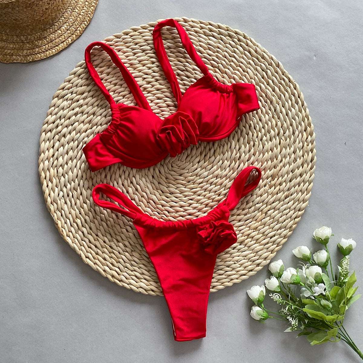 Blossom 3D Flower Bikini Set