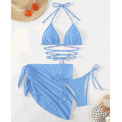 Blossom Halter Bikini Set