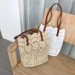 Bohemian Beach Chic Knit Shoulder Bag