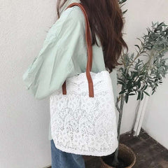 Bohemian Beach Chic Knit Shoulder Bag