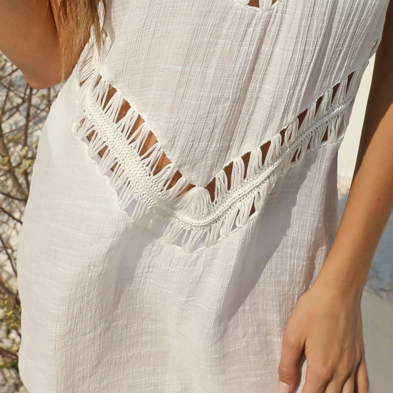Bohemian Bliss Crochet Beach Tunic