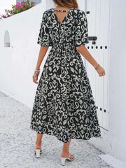 Bohemian Print Maxi Dress