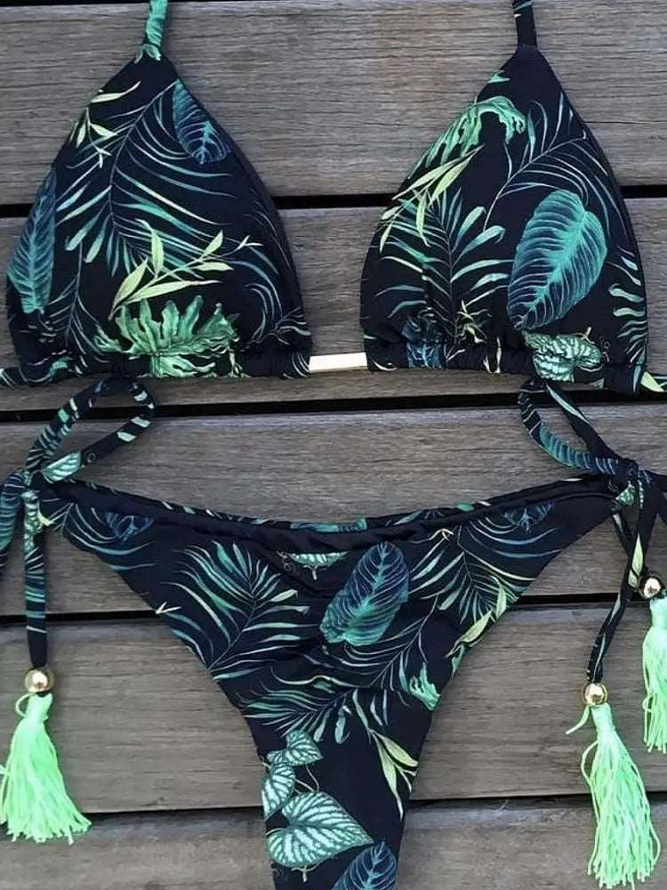 Boho Chic Floral Bikini Set