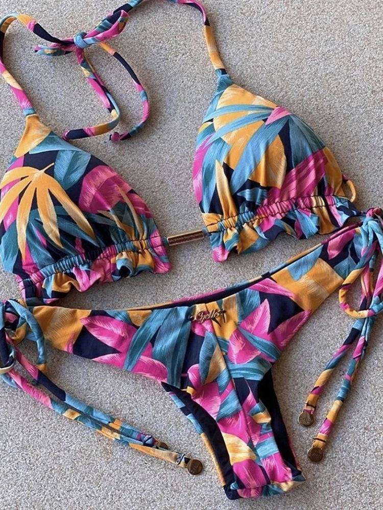Boho Chic Floral Bikini Set