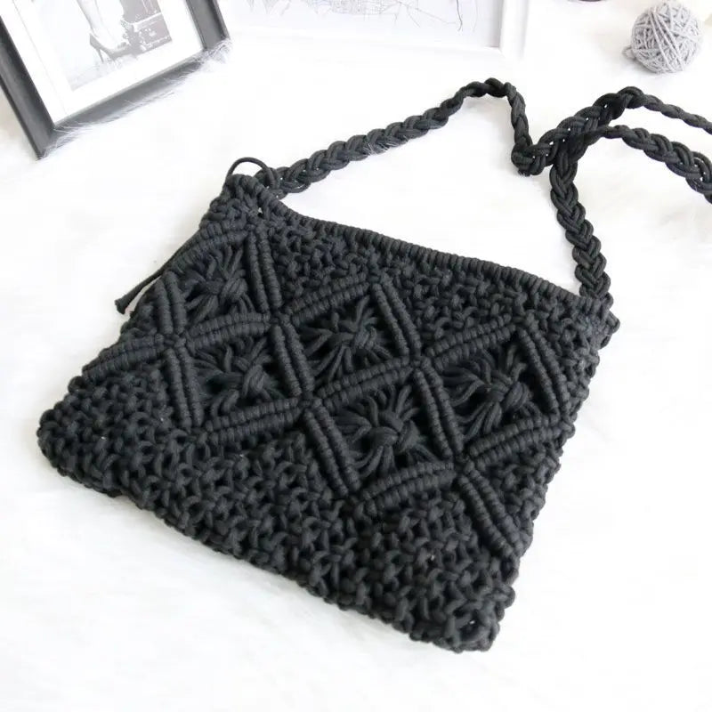 Boho Chic Woven Crossbody Beach Bags