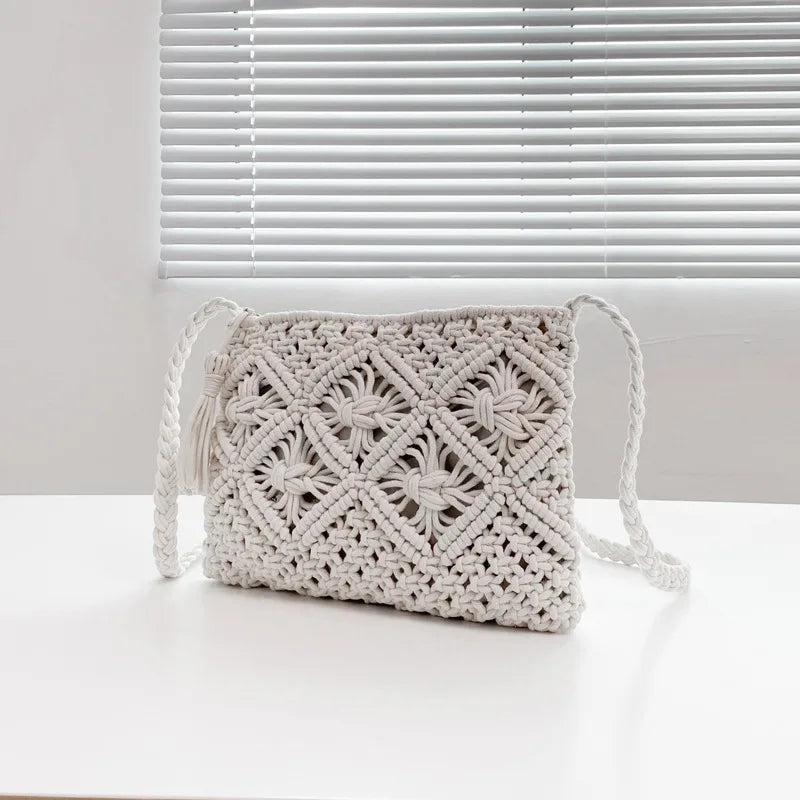 Boho Chic Woven Crossbody Beach Bags