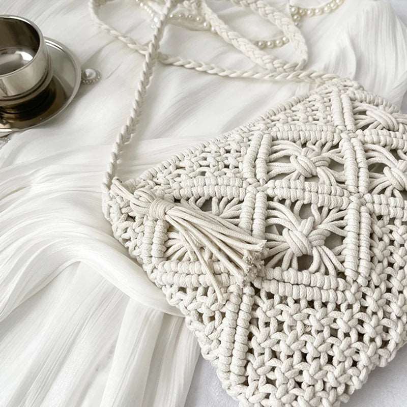 Boho Chic Woven Crossbody Beach Bags