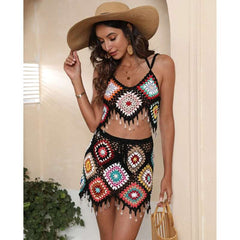 Boho Crochet Knit Set