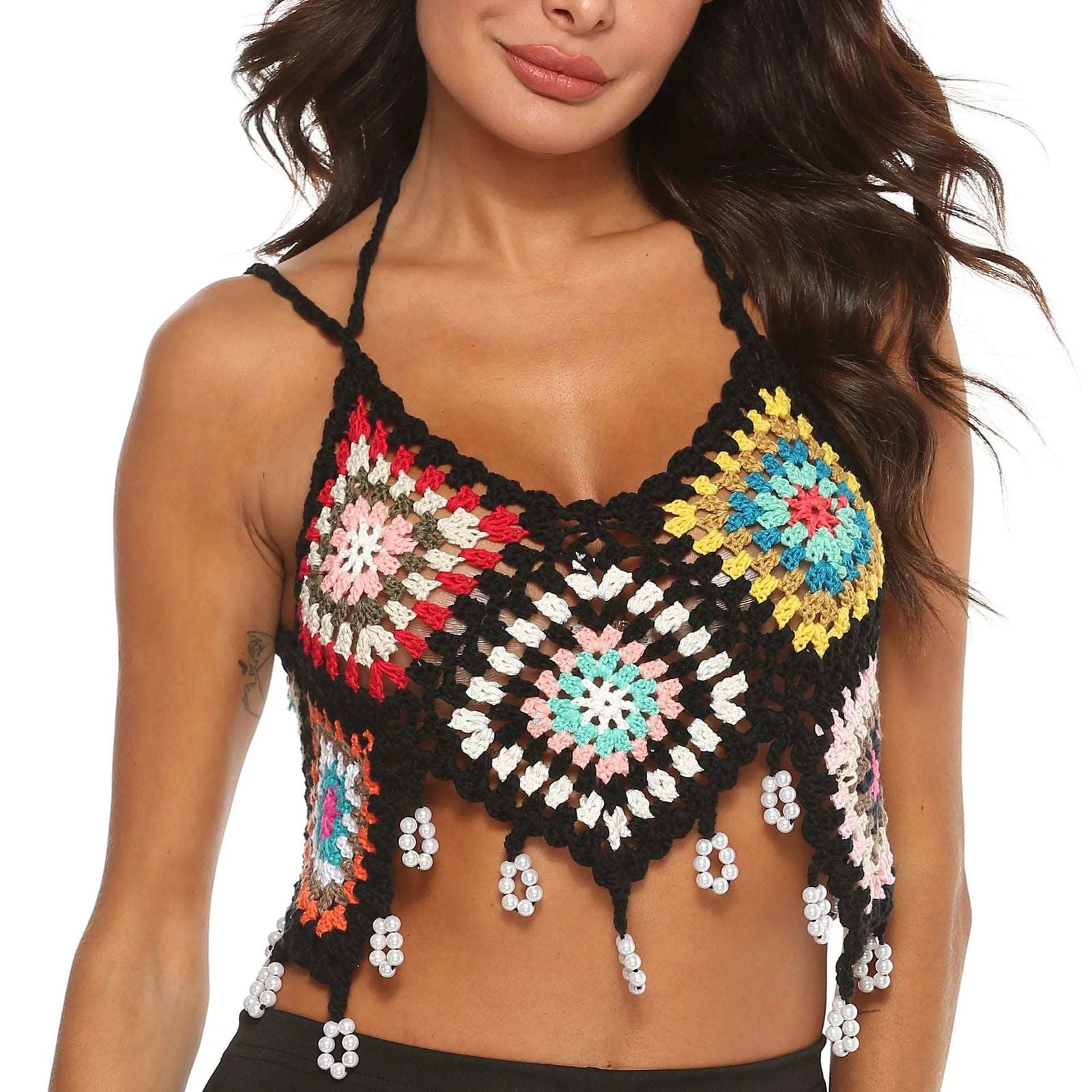 Boho Crochet Knit Set