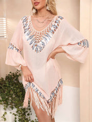Boho Fringe Beach Cover-Up