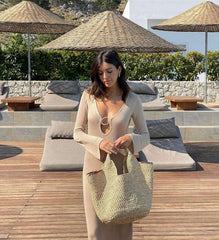 Chic Backless Flared Sleeve Maxi Beach Dress