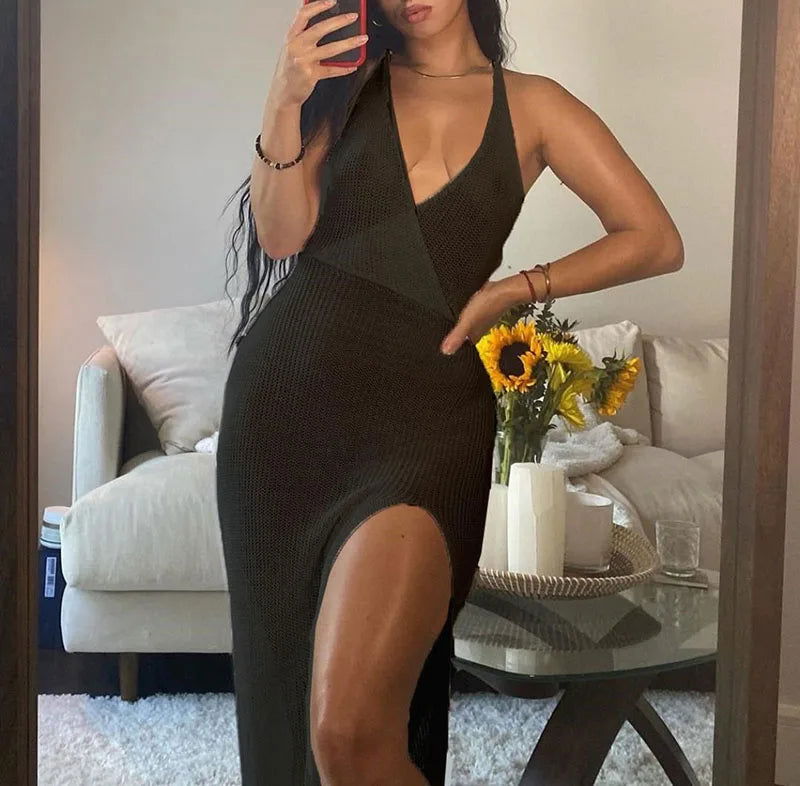 Chic Beach V-Neck Maxi Dress