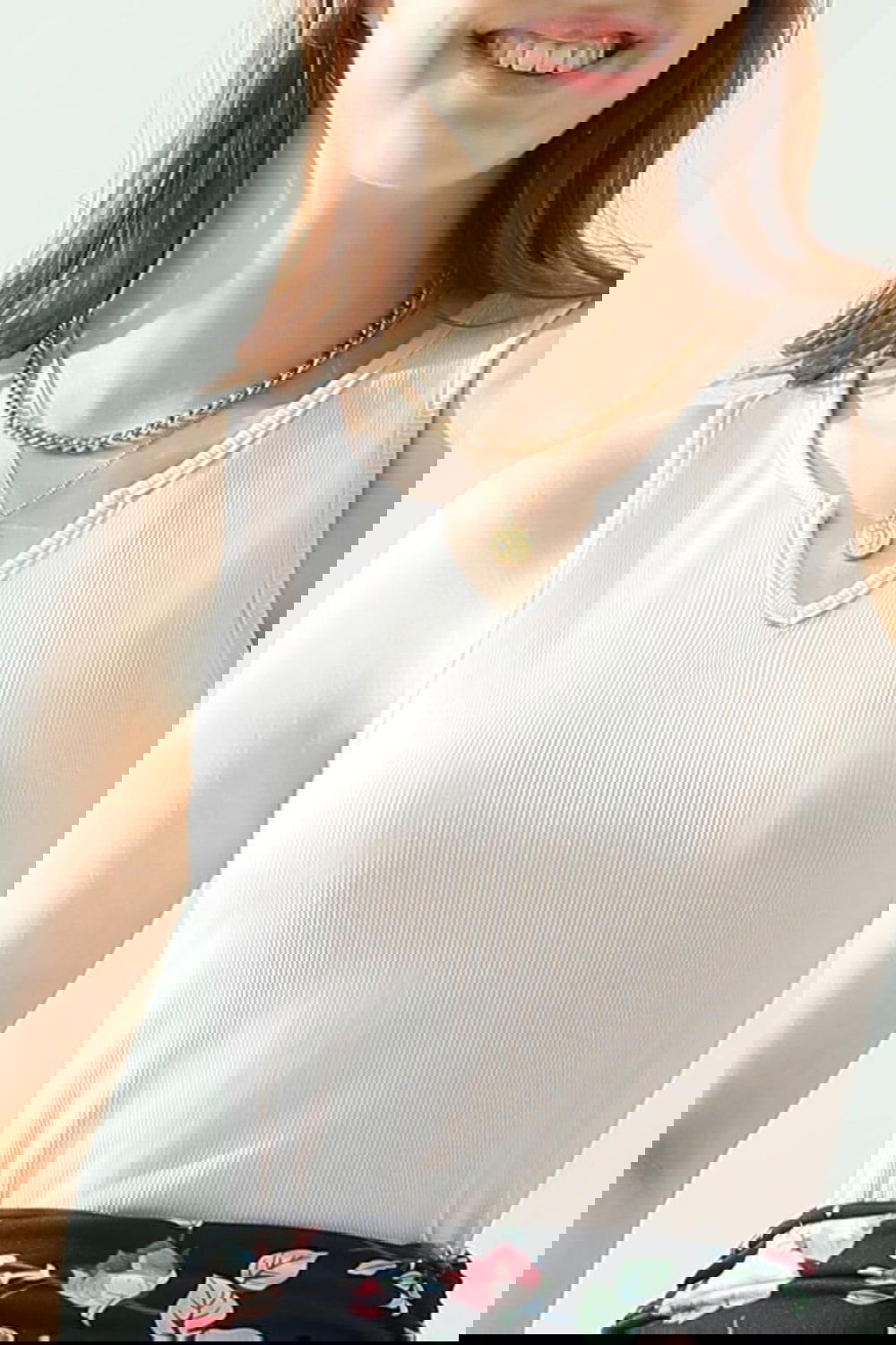 Chic Comfort Notched Rib Knit Tank
