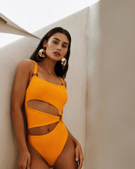Chic Cut-Out One-Piece Swimsuit