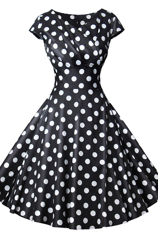 Classic Black and White Polka Dot Dresses – Toadds