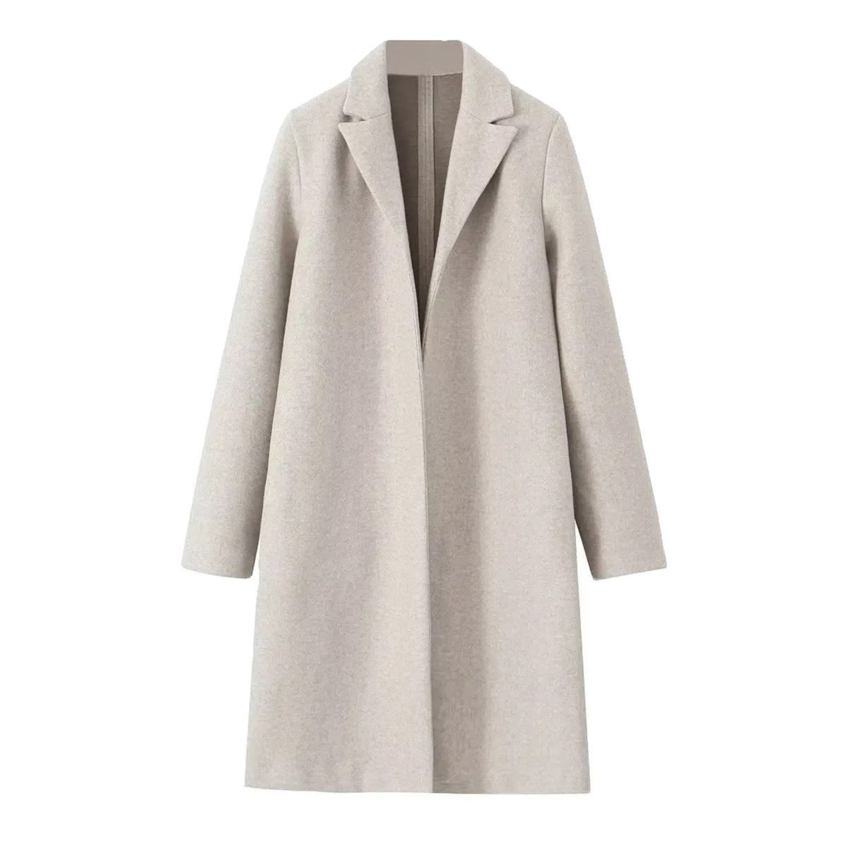 Light Beige Knit Trench Coat