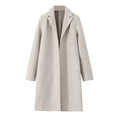 Light Beige Knit Trench Coat