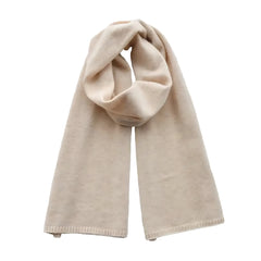 Light Beige Oversized Knit Scarf