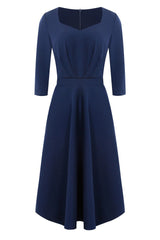 Elegant Burgundy A-Line Cocktail Party Dresses