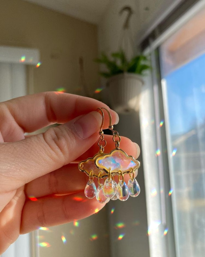 Cute Raindrop Cloud Drop Earrings