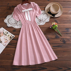 Blush Charm Peter Pan Collar Dress