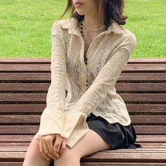Fairy Grunge White Lace T-shirt