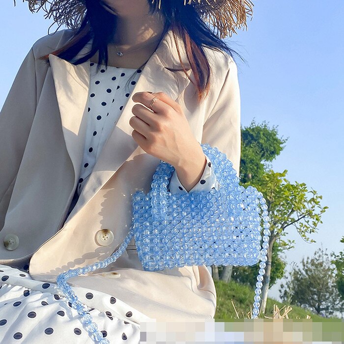 Crystal Beaded Shoulder Bag