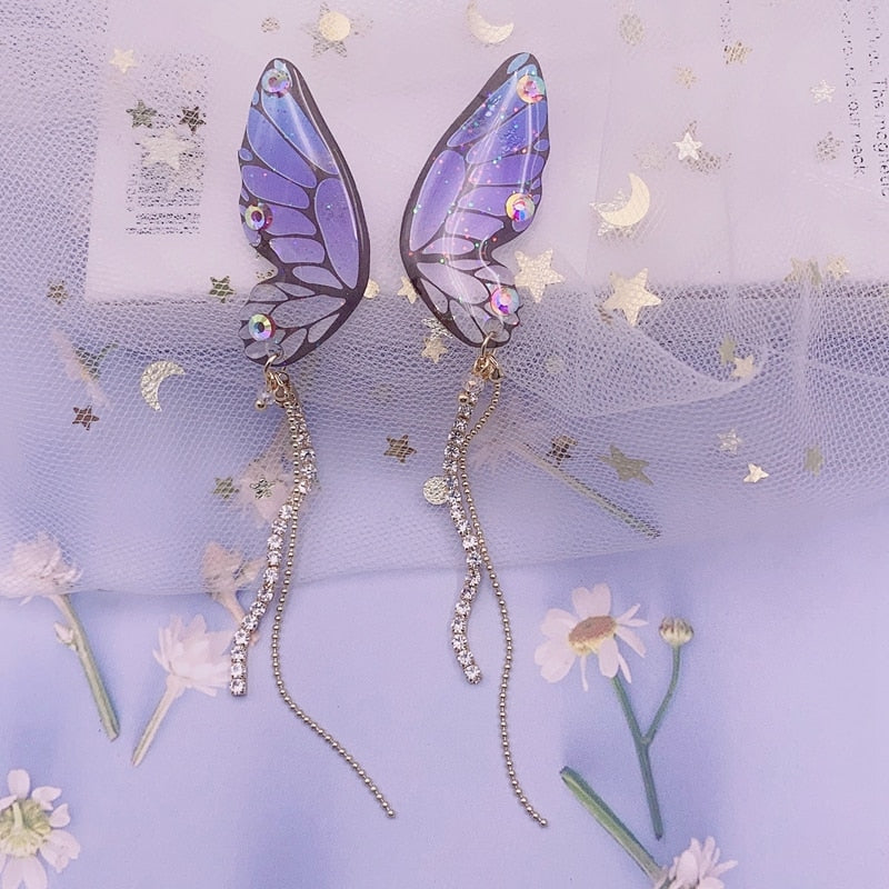 Fairycore Style Butterfly Earrings
