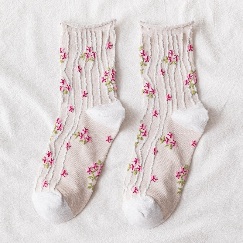 Floral Print  Socks