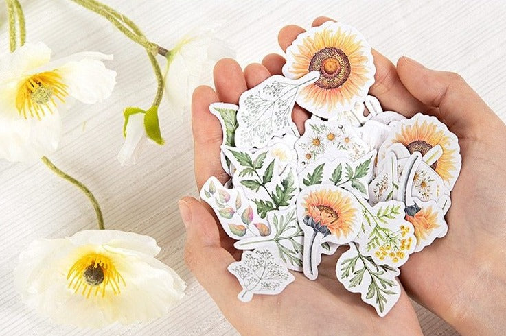 46pcs/pack Sunflower Stickers